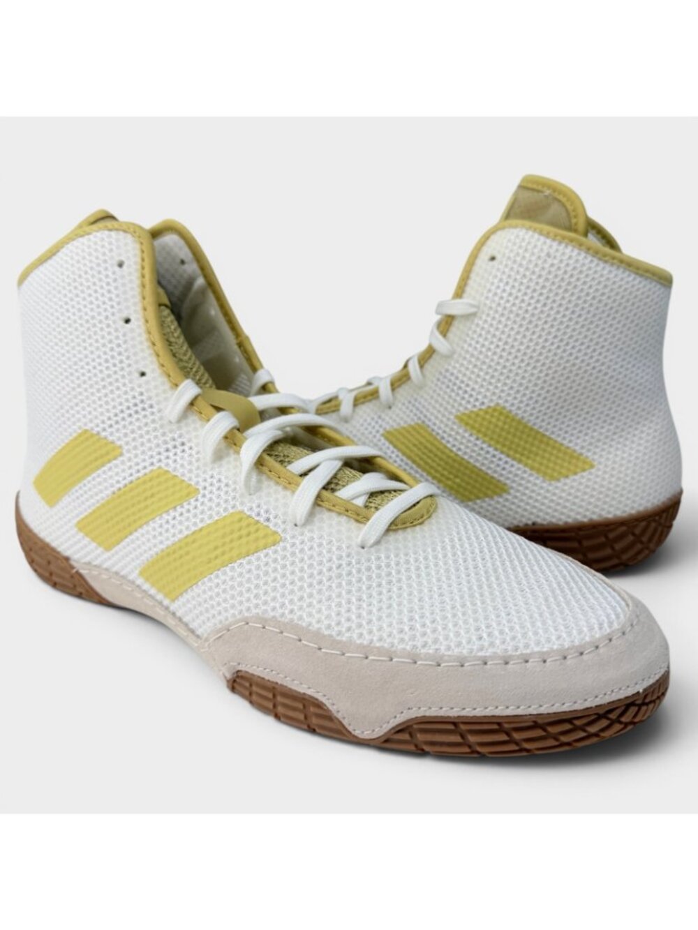 adidas Tech Fall 2.0 Wrestling Shoes White Gold Mens 10 FZ5389 - Picture 13 of 14